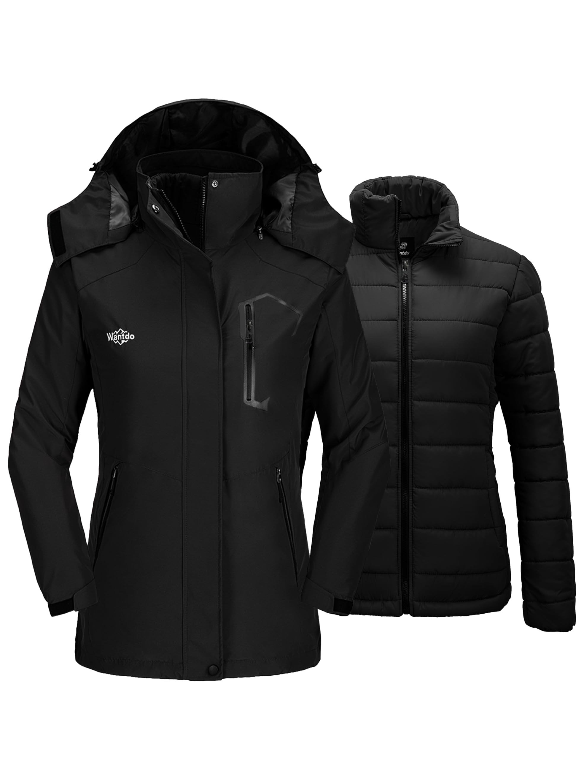 Wantdo Women's 3 in 1 Ski Jacket