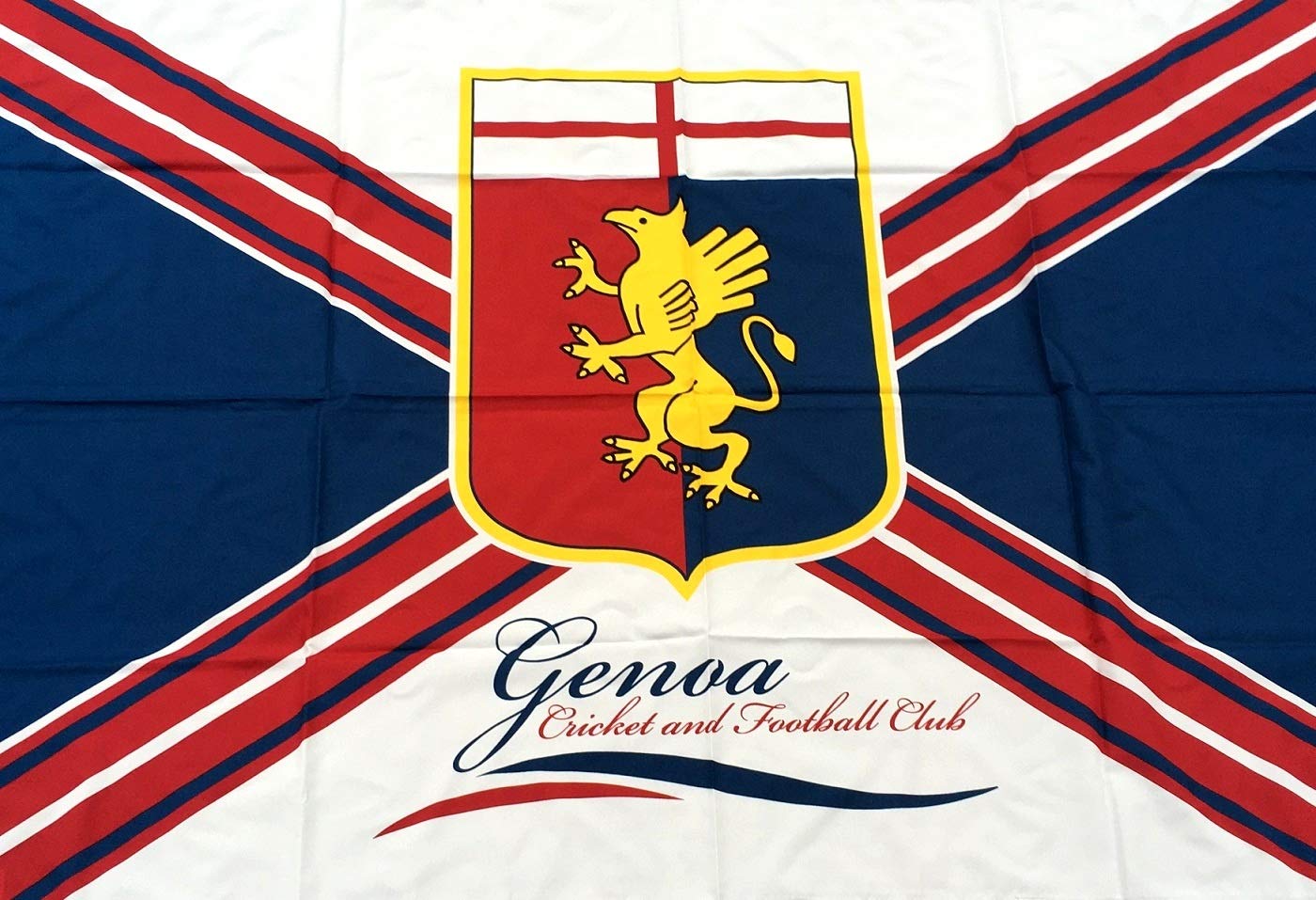Bandiera Genoa C.F.C. Ufficiale Grande cm.100 x 140 Flag Official GRIFONE