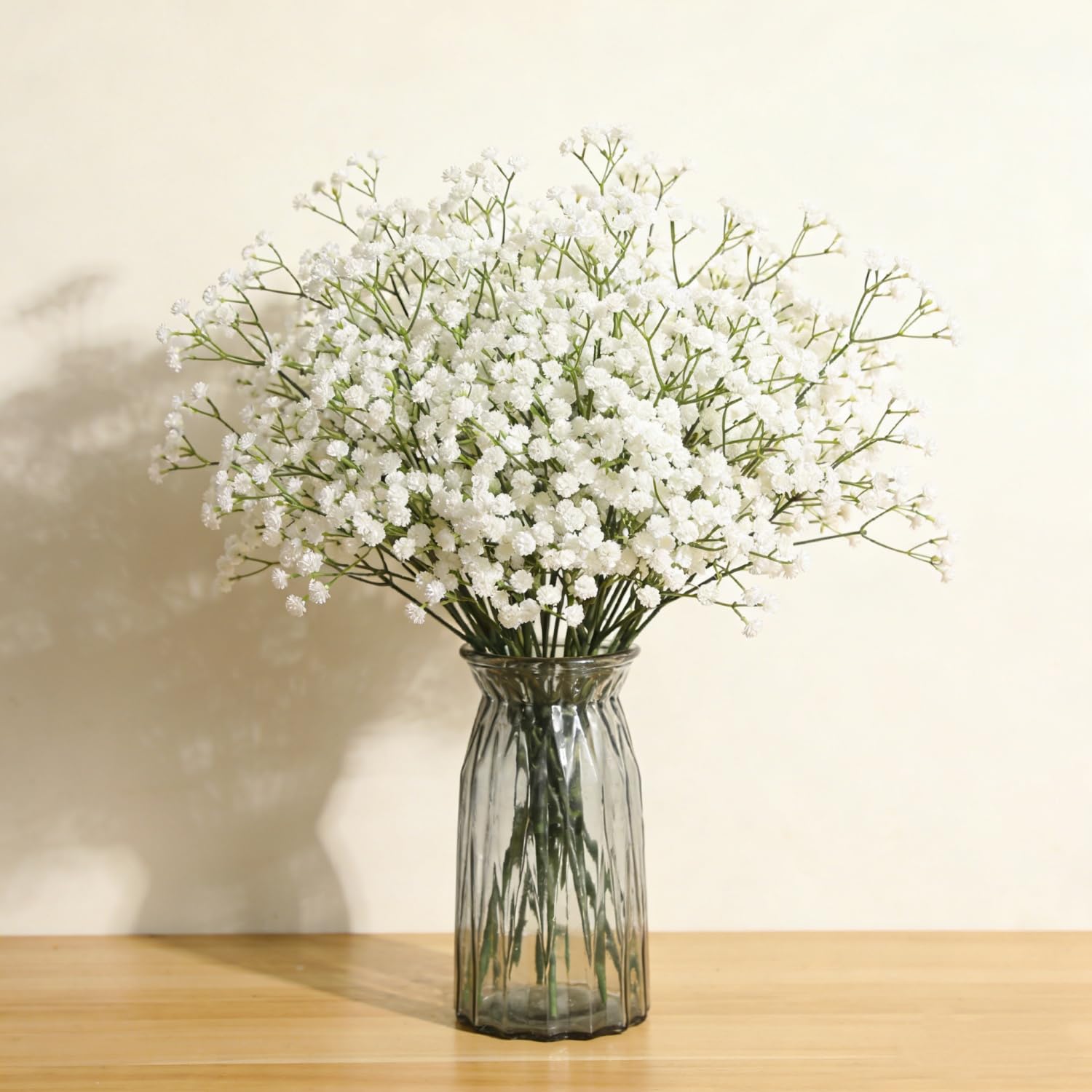 Amazon｜Willthinleye かすみ草 造花 12本セット高さ53cm 造花グリーン
