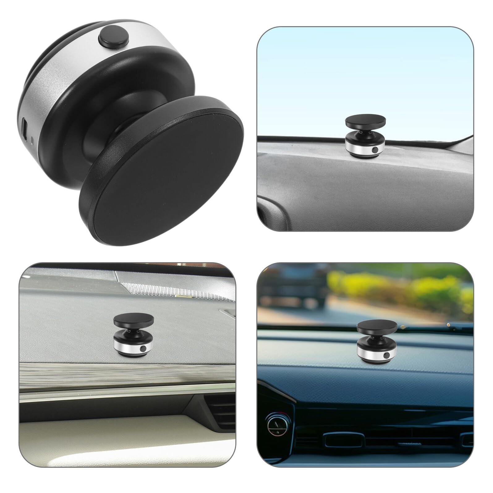 BESTYASH Supporto Telefono Auto Magnetico da Cruscotto Ventosa Forte | Tecnologia a Vuoto Magnetica, Plastica, per Smartphone e Telefono, Accessorio per Auto