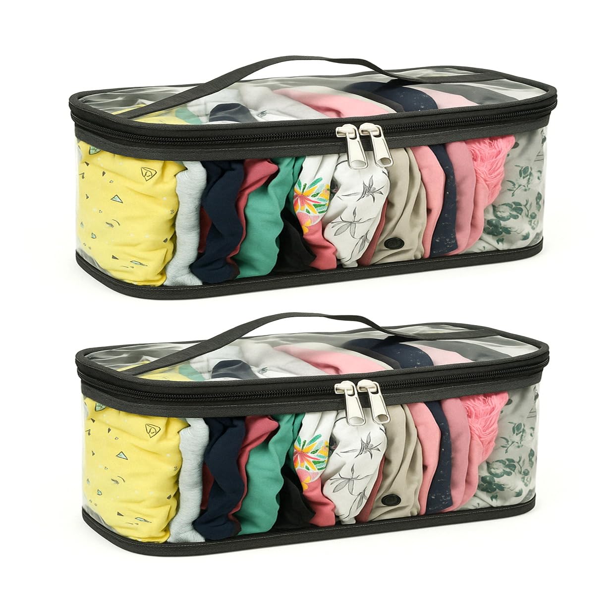 HOLLIO Drawer Organizers for Underwear, Innerwear Organizer Legging Storage Bag Dupatta Organizer Bag, Storage Organizer Pouch, Wardrobe Organizer and Space Saver,Undergarment Organiser (PACK OF 2)-image-24