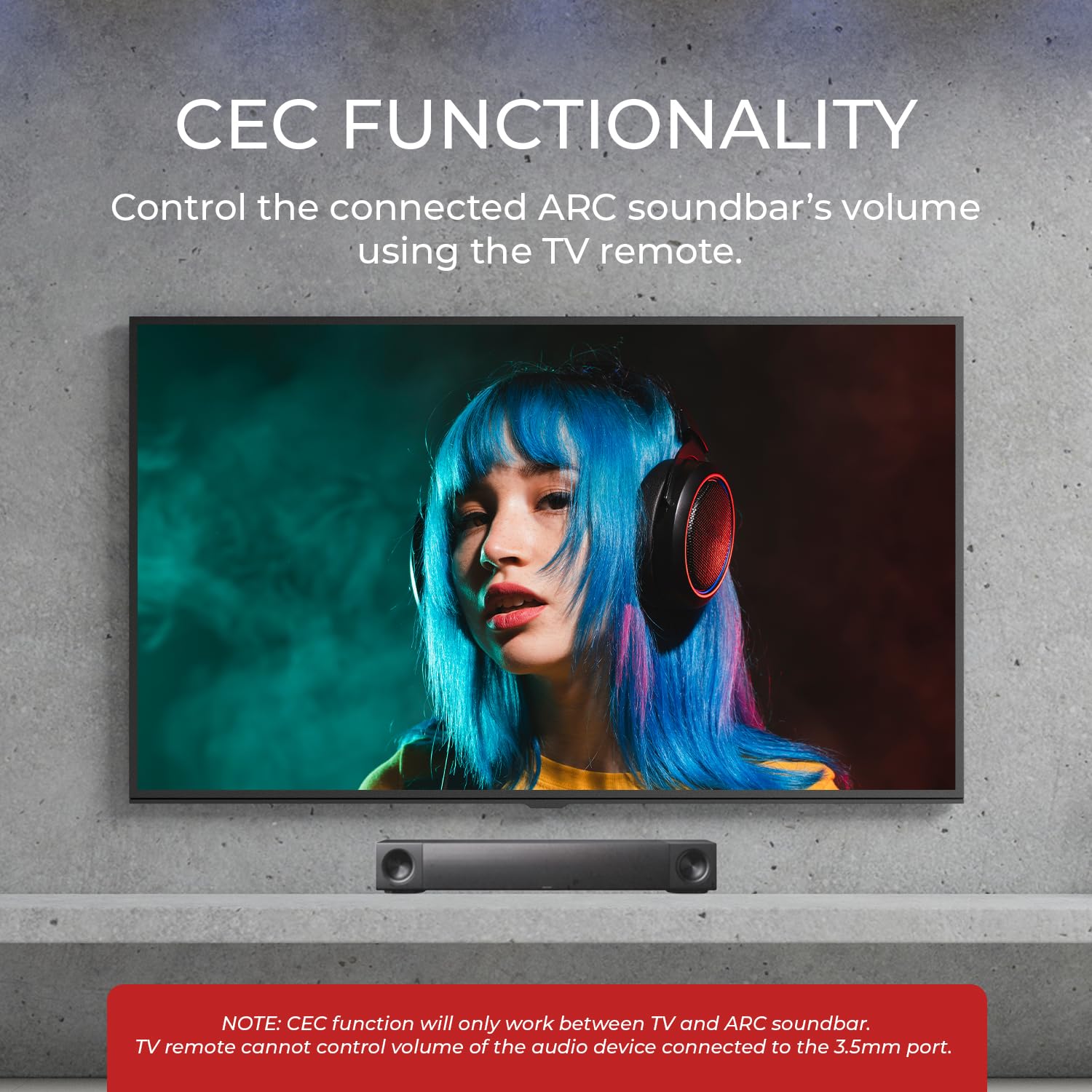OREI DA27 HDMI ARC Extracteur audio et mélangeur descendant – Dolby DTS 5.1 vers convertisseur stéréo 2 canaux, HDMI ARC Pass-through, sortie analogique 3,5 mm, contrôle du volume CEC pour barre de