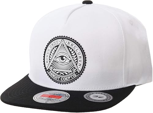 WITHMOONS Gorra de béisbol Illuminati Patch Hip Hop AL2344