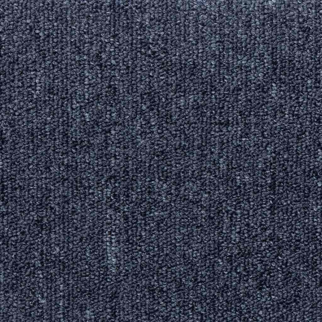 Stufenmatten 30 Stück 65 x 21 x 4 cm Dunkelgrau und Blau Rechteckiger Rand Treppenstufen Matten, Teppich Innen für Treppen, rutschfest Stufenmatten Treppenteppich