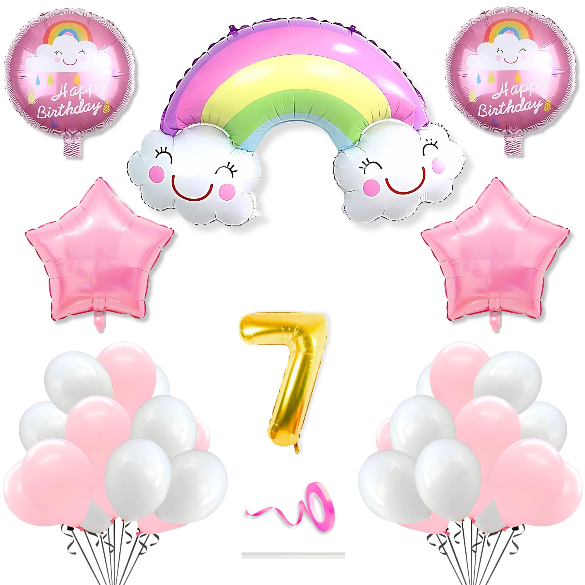 Theme With 7 Number · Rainbow Theme