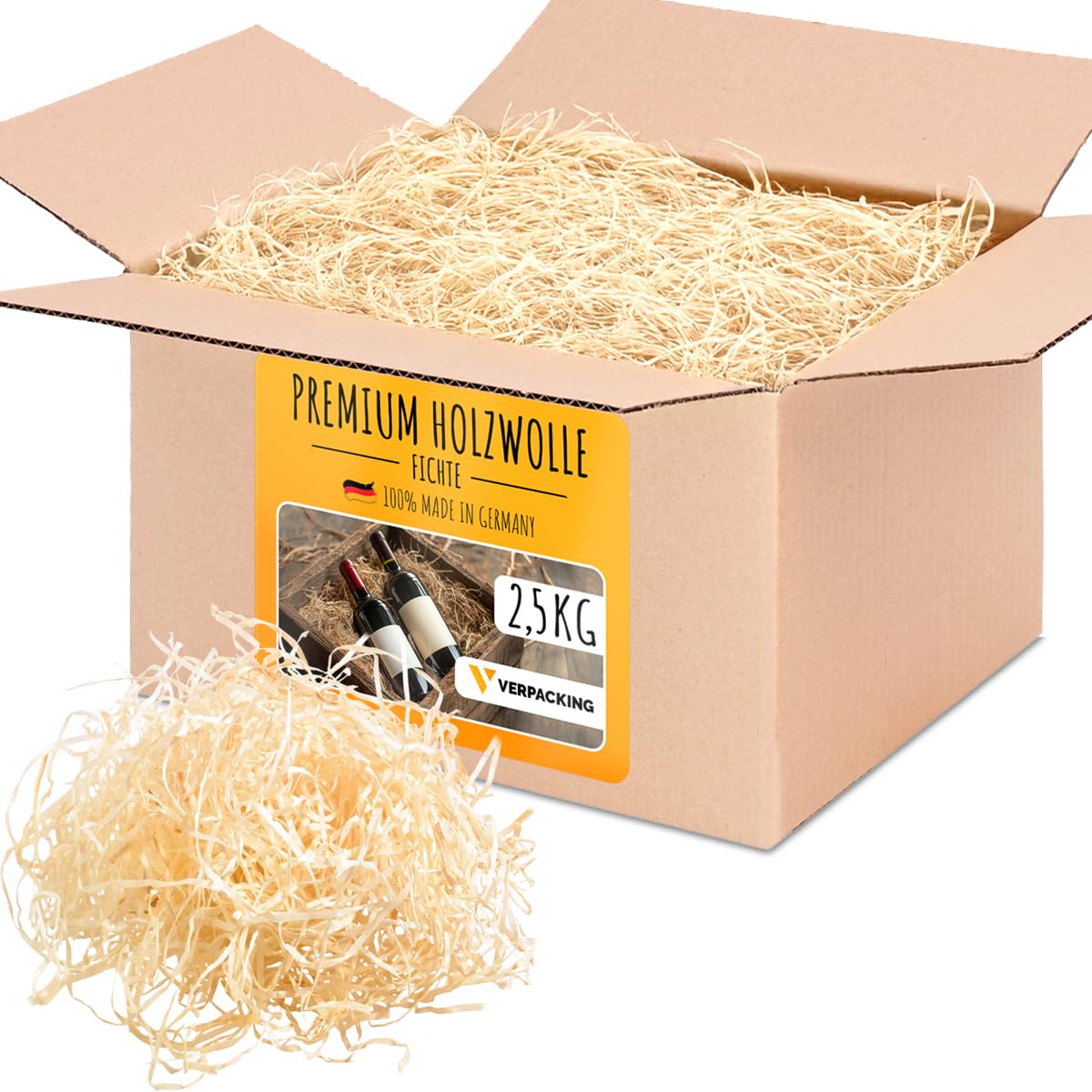 Virutas de madera de abeto 2,5 kg material de relleno decoración
