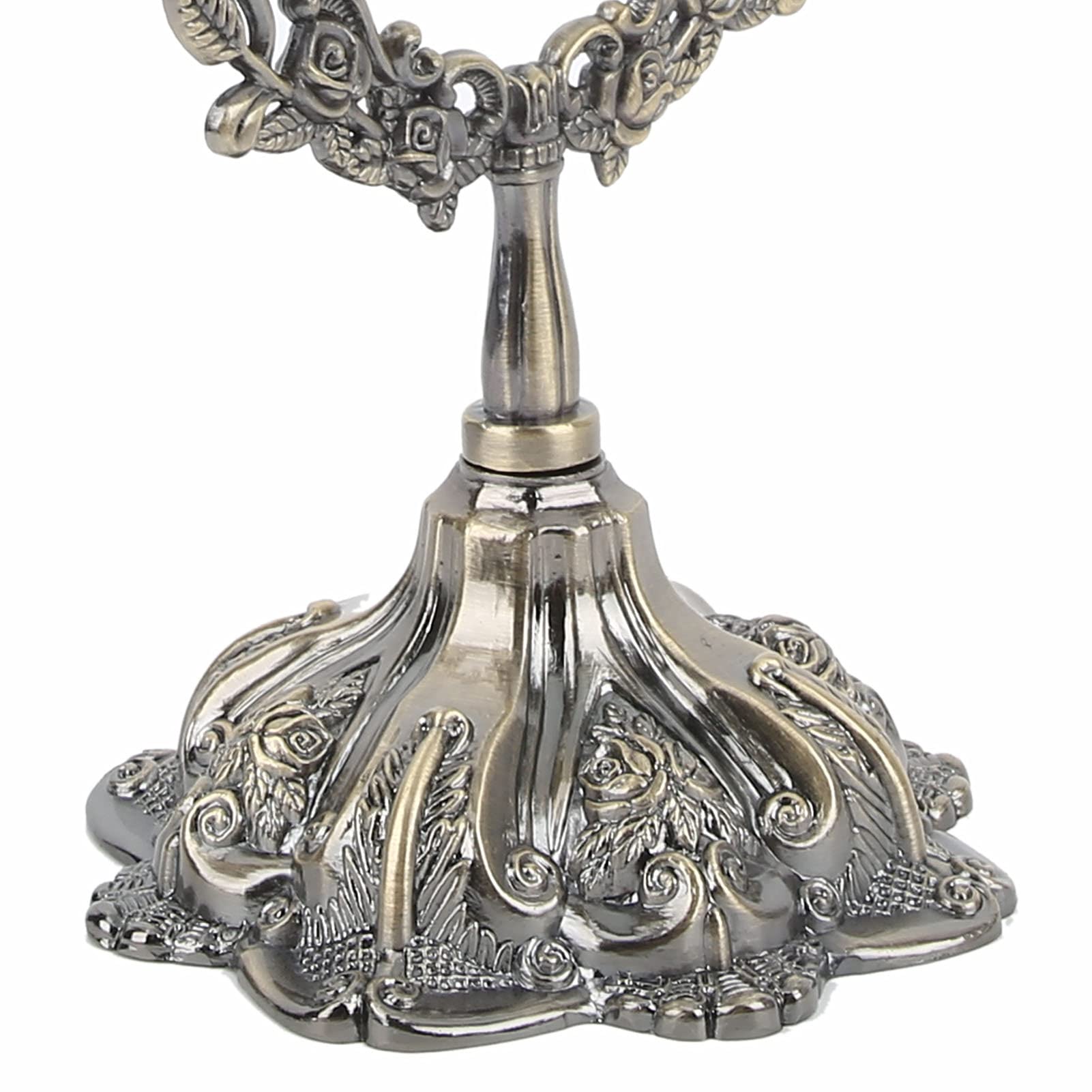 Espejo de Maquillaje Vintage Gótico - Aleación de Zinc Doblable Lateral (Small)