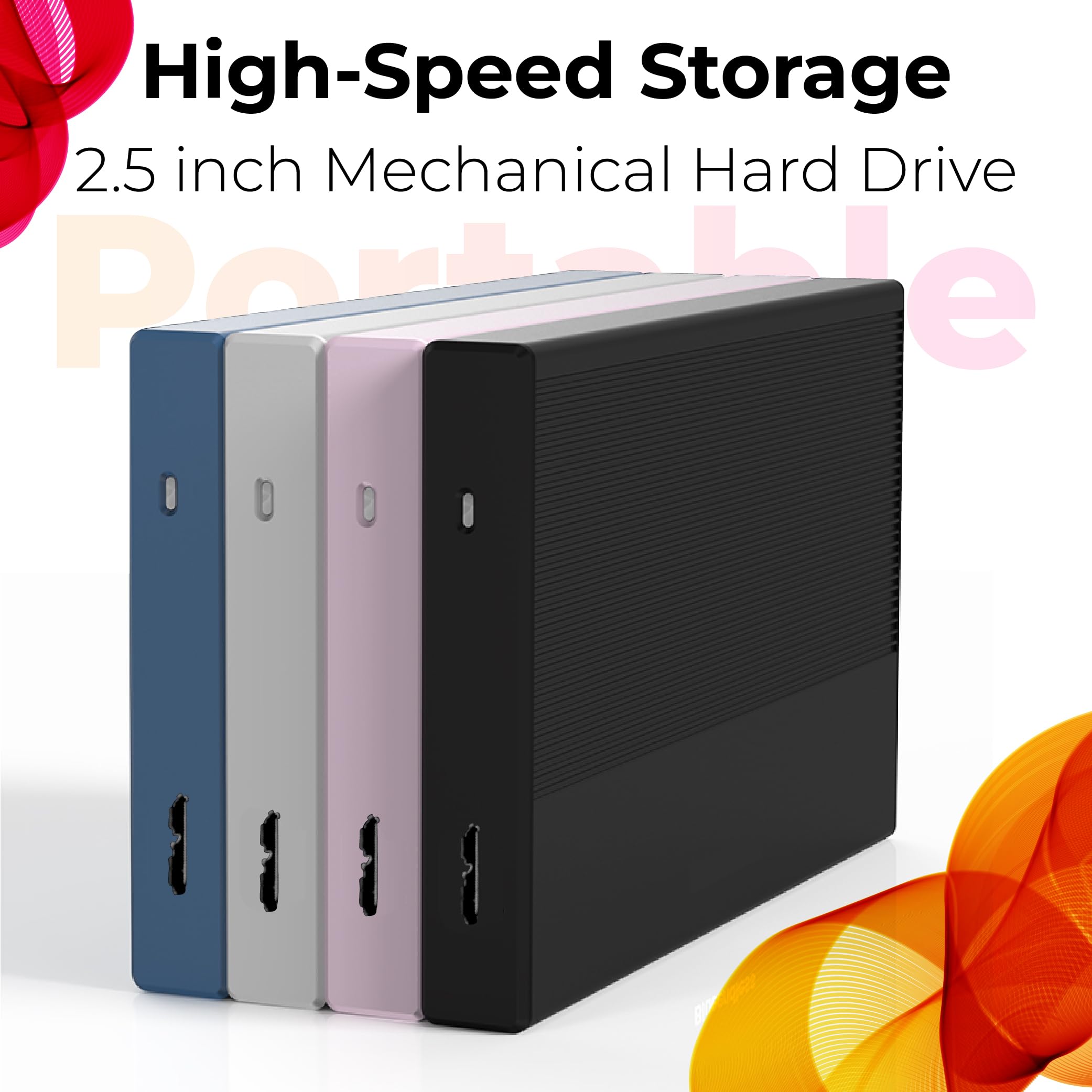 Amazon | 500GB 外付けハードドライブ USB 3.0 ポータブル
