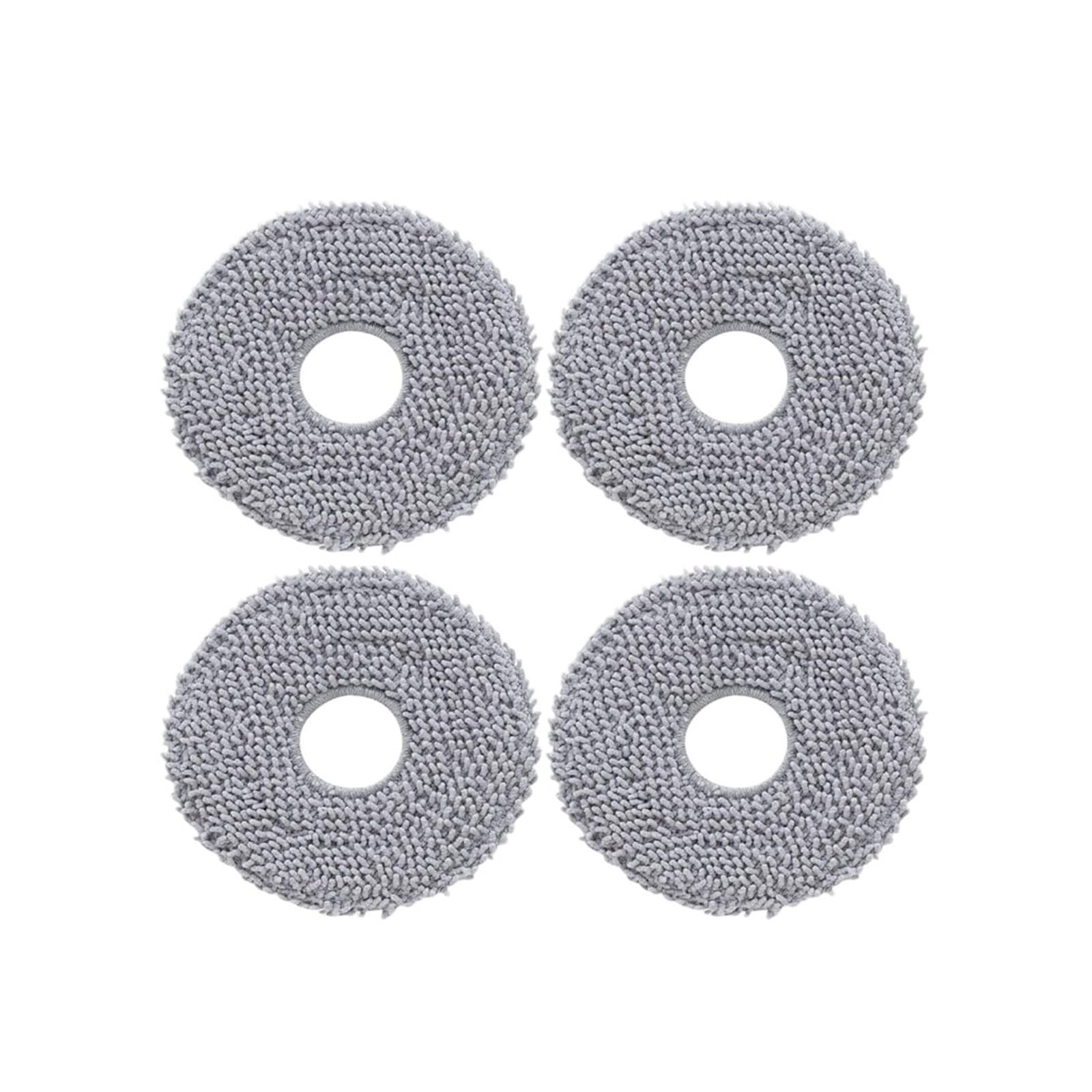 HIZON Vacuum Cleaner Mop Cloth Holder Spare Parts Mop Tray，Compatible For Roborock ，Q Revo Mop Mount Accessory(4 pcs Mop Cloth)