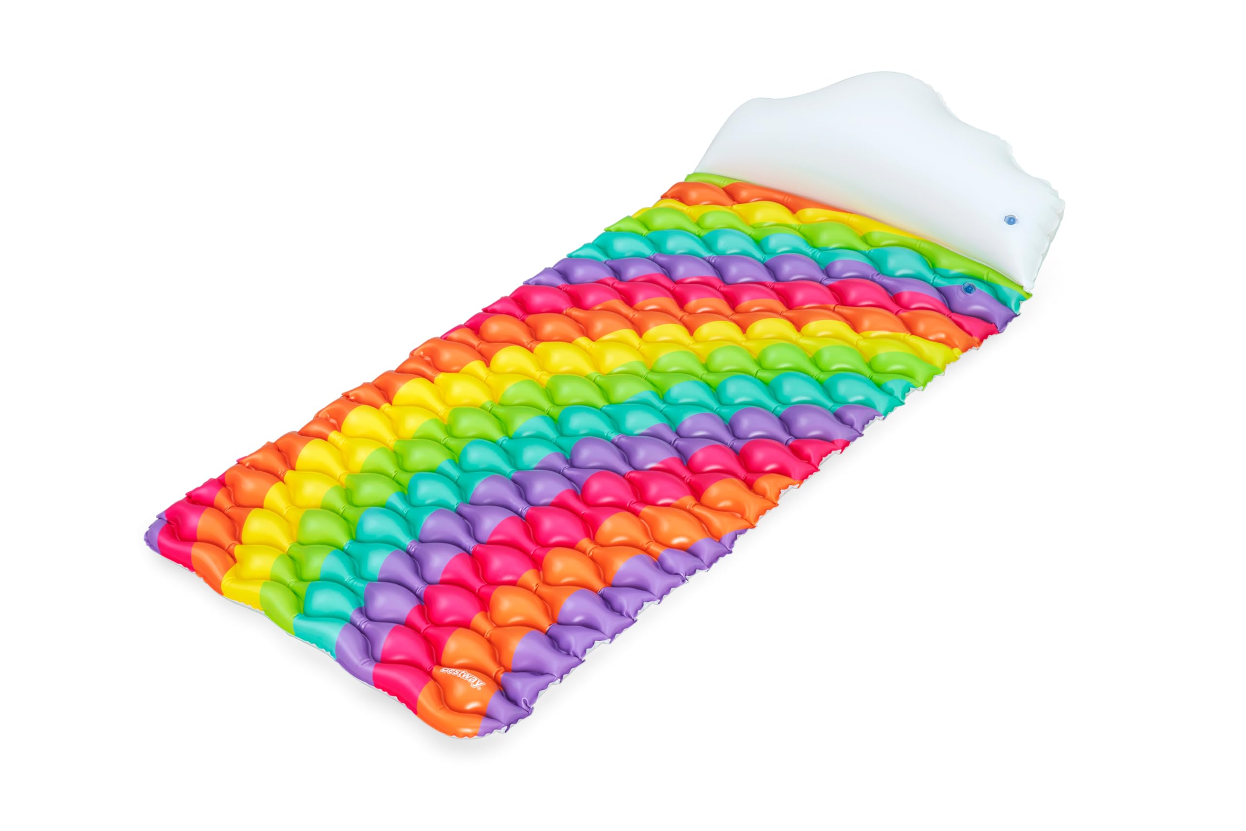 BESTWAY Colchoneta Flotante para Piscinas Rainbow Dreams 161x76x25 cm Multicolor