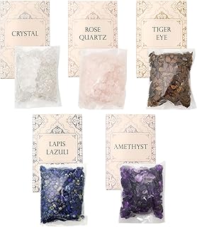 [ララクリスティー] さざれ石 セット 5種 各50g ギフト さざれ パワーストーン 天然石 クリスタル 水晶 ローズクォーツ アメジスト タイガーアイ ラピスラズリ
