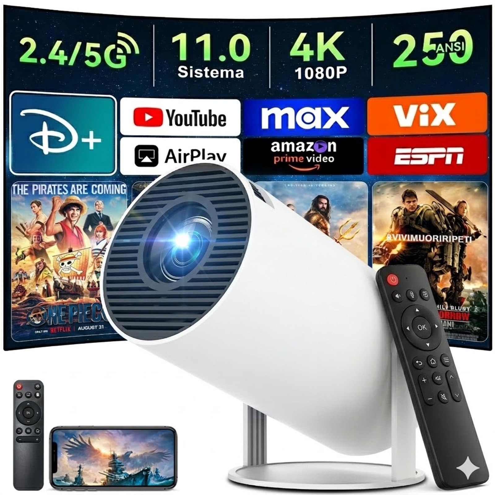 KACOTA Mini Proyector 4K Portátil 2026