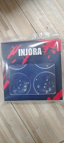 Miniatura 8 de INJORA Llanta RC 4 piezas Beadlock de 1.9 pulgadas Llanta de cubo de rueda de metal para 110 RC Crawler Axial SCX10 90046 AXI03007 TRX4 RedCat MST