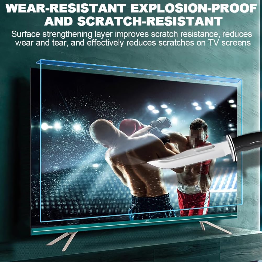 Pellicola protettiva antipolvere per schermo TV, Custodia protettiva for schermo TV, dimensioni multiple(H110xw64cm)