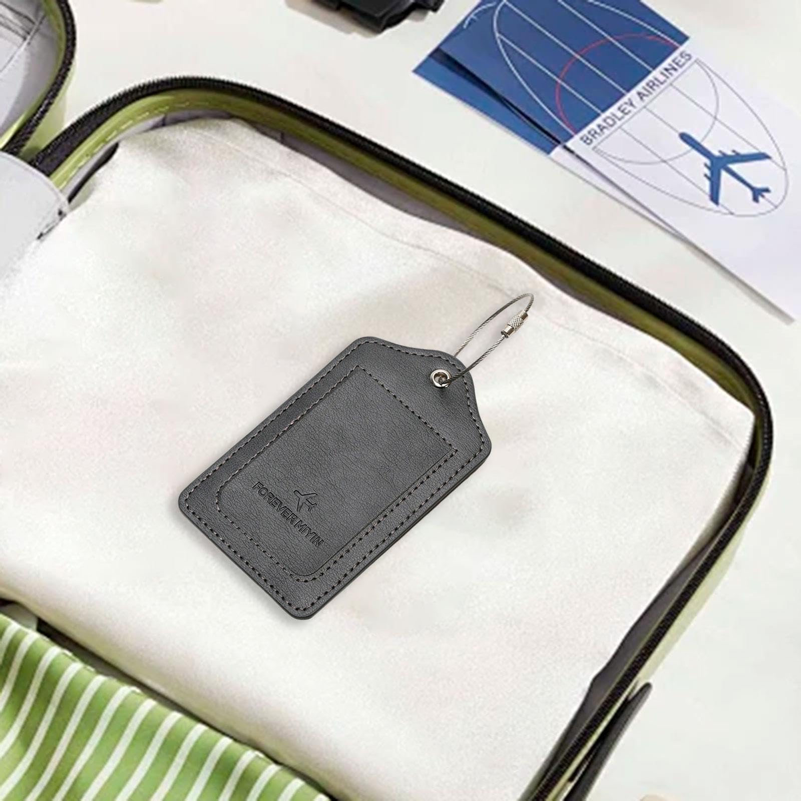 4xEtichette per Bagagli, Etichette Portatili per Valigie Da Viaggio in Aereo, per Viaggi All'aperto, 5 pezzi