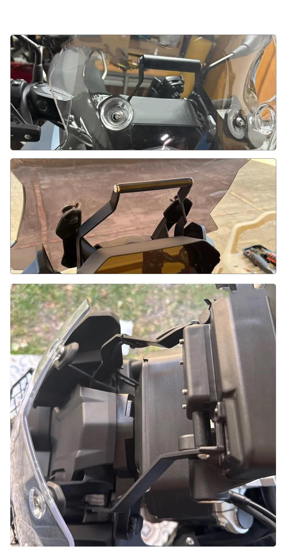 Inteligente Teléfono Soporte Soporte De Placa Navegación GPS para Motocicleta 12 Mm Y 22 para F750GS, F850GS F800GS. Extensión Montaje para Soporte Teléfono Adaptador(12 mm 22 mm)