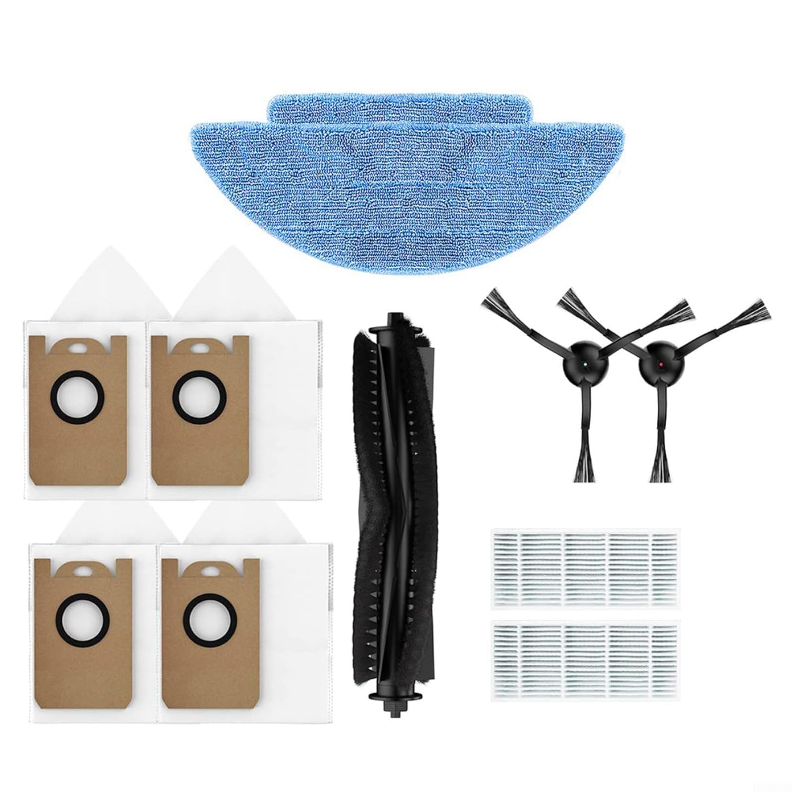 URPIZY Replacement Parts For 𝗟𝗮𝗿𝗲𝘀𝗮𝗿 𝗟𝟲 𝗡𝗲𝘅 Robot Vacuum Cleaner Parts - Main Brush, Dust Bags, Side Brushes, HEPA Filters - Accessories for Peak Performance