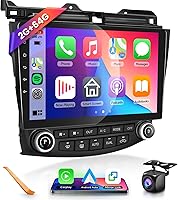 Vista 9 de Para Honda Accord 7th 2003 2004 2005 2006 2007 Android Car Stereo con Carplay inalámbrico/Android Auto 10.1 "Pantalla táctil Autoradio Soporte WiFi