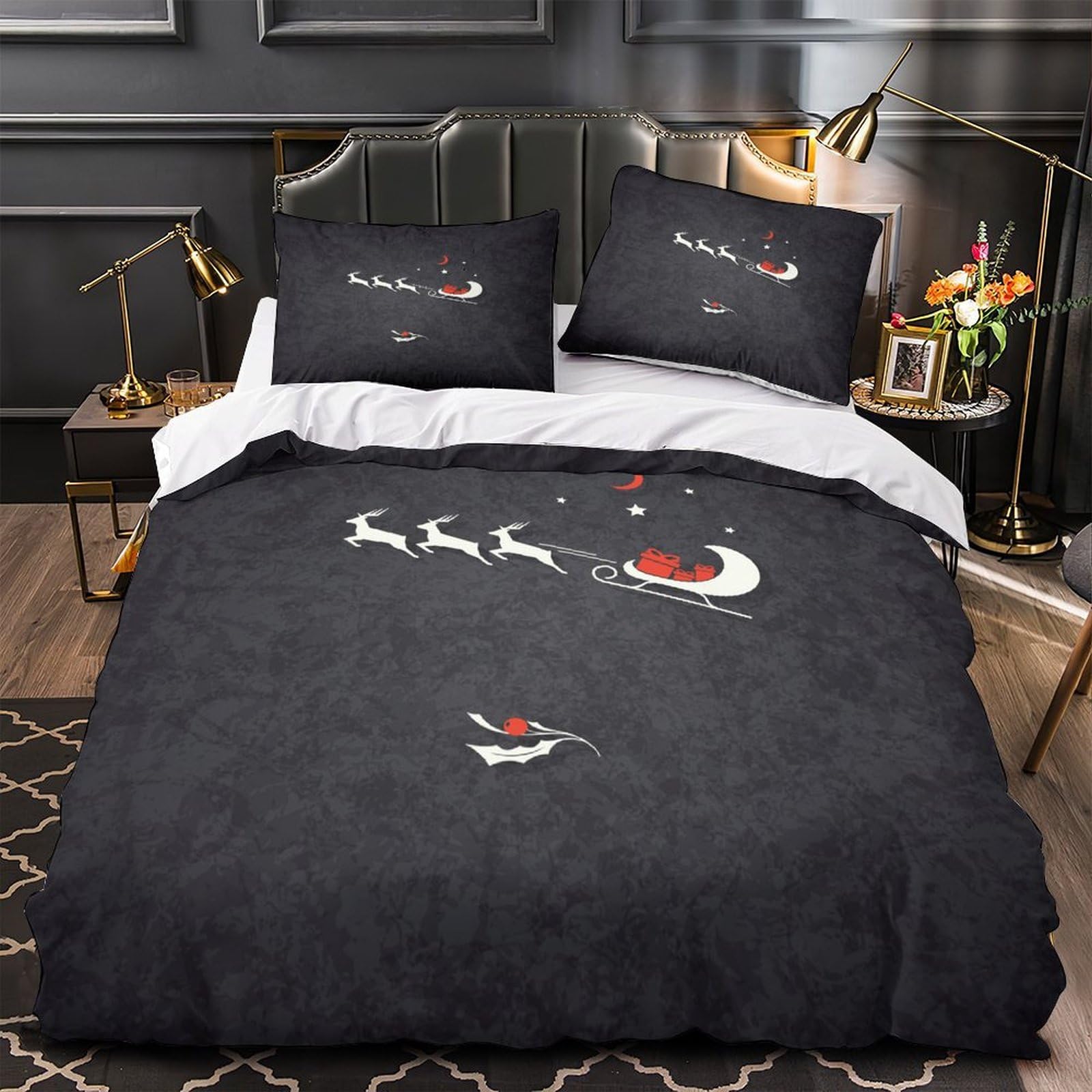 Housse de couette Noël Tropical 200x200 pour une ambiance de vacances ensoleillées dans la chambre