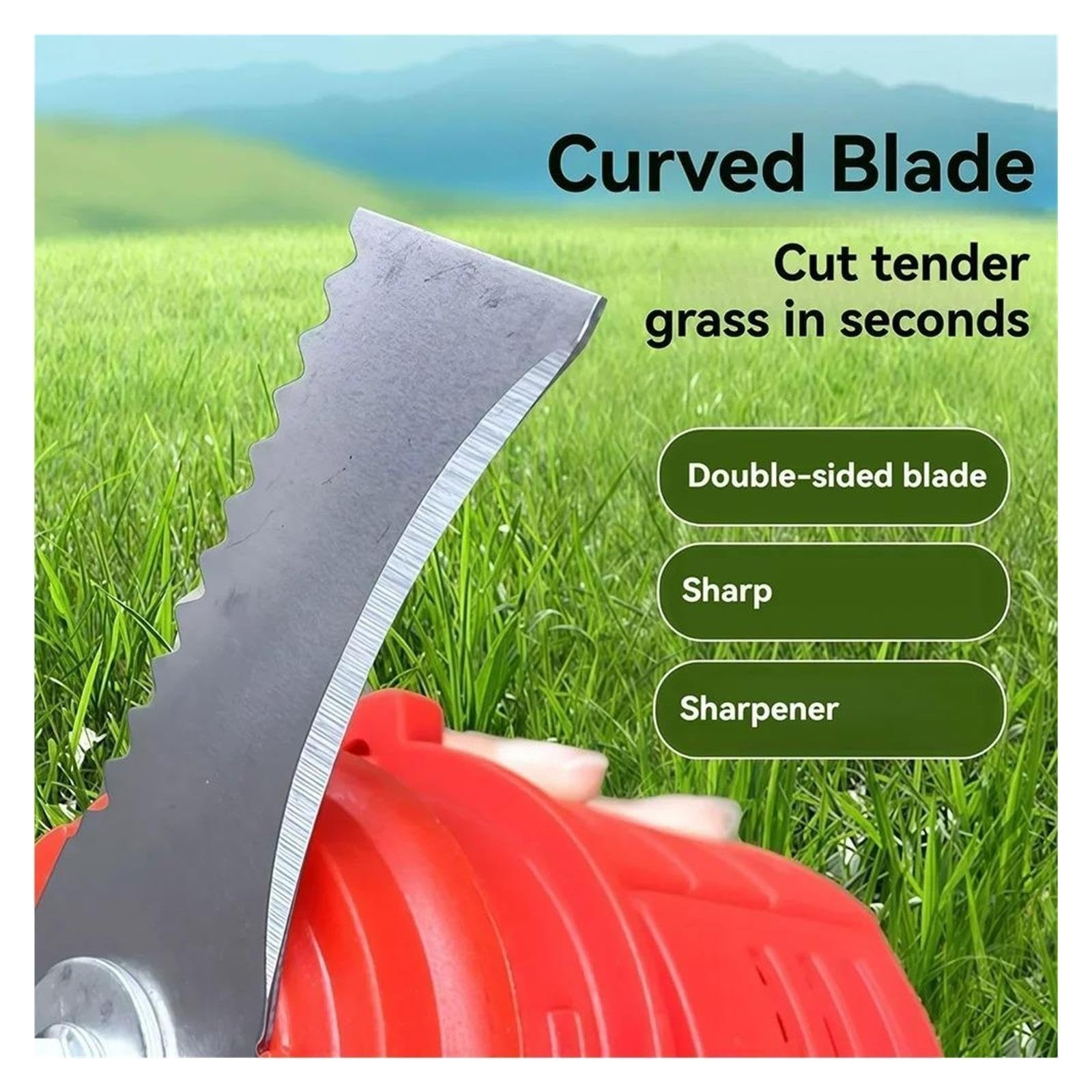 Hoja Dentada En Forma De Arco De 150mm Universal para Cortacésped Pequeño, Cortadoras De Jardín, Herramientas, Cuchilla para Cortacésped(20PCS Blade)