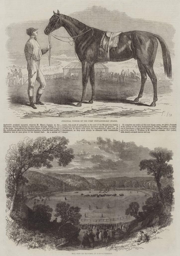 Toile New Racecourse At Fontainebleau comblez vos murs vides avec l'art de Frederic Lix