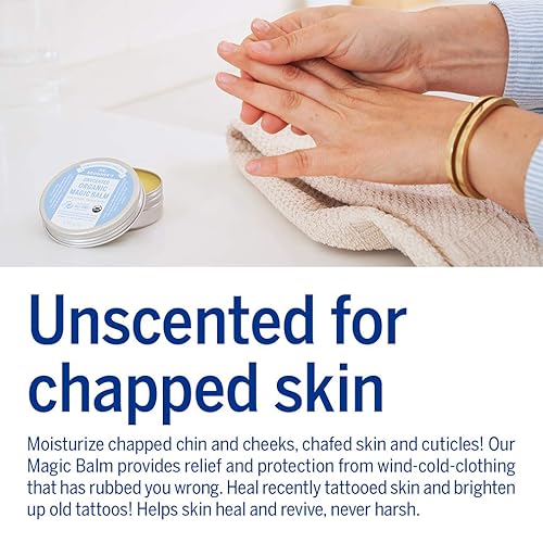 Miniatura 4 de Dr. Bronner's - Bálsamo mágico orgánico - Bebé sin perfume, fabricado con cera de abeja orgánica y aceite de cáñamo, hidrata y calma manos, cara y