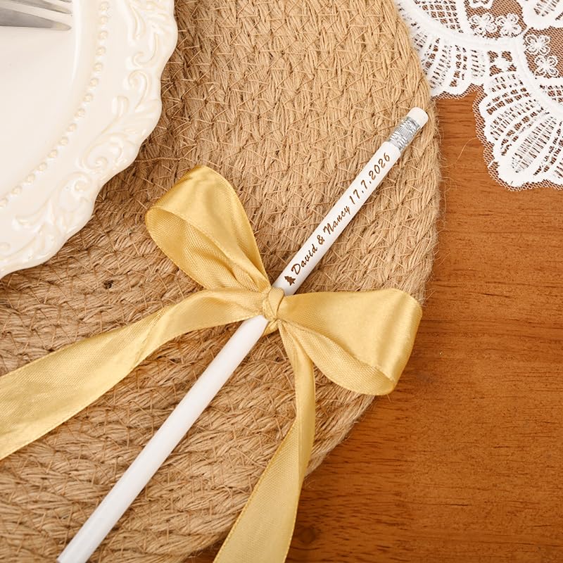 Lápices personalizados de madera blanca, pack x20 miniatura 4