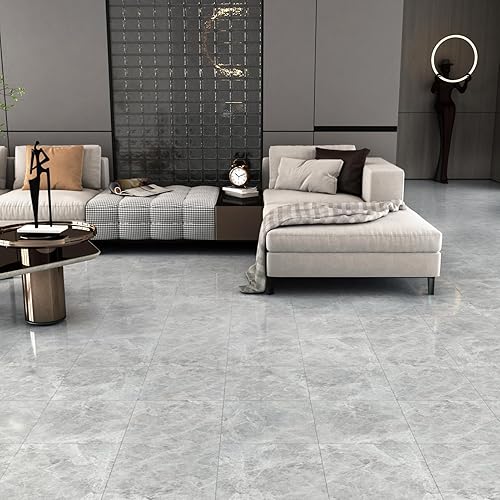 Miniatura 43 de WESTICK 20 azulejos de mármol para baño, impermeables, de 12 x 12 pulgadas, autoadhesivos, azulejos de vinilo para despegar y pegar, azulejos