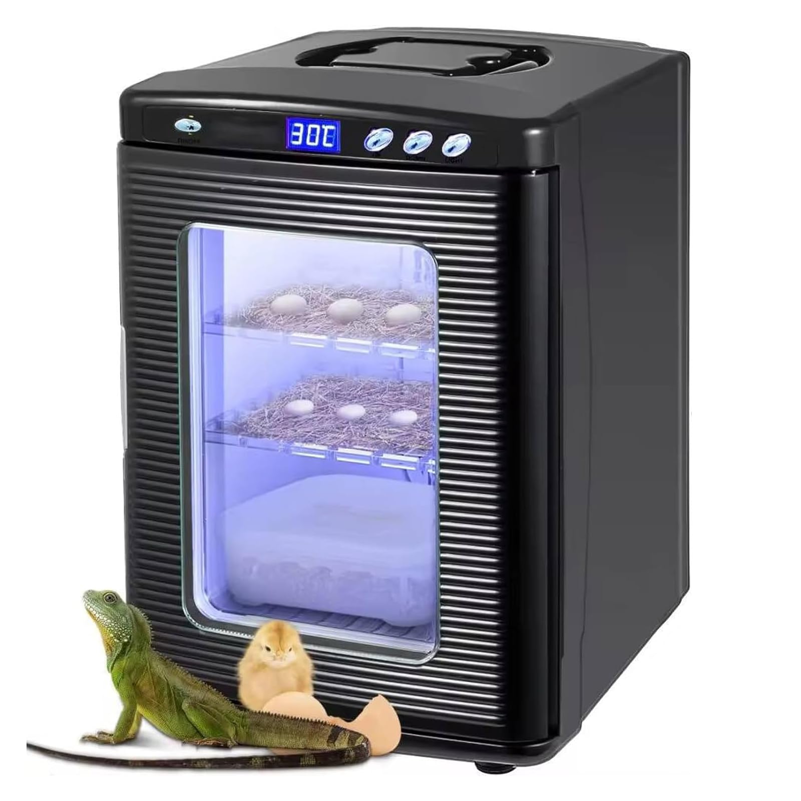 Incubadora para Reptiles De 25 litros, Incubadora Digital De Huevos con Refrigeración Y Calefacción, Termostato De 5 A 60 °c, Incubadora Led Científica para Laboratorio, Ideal para La Eclosión