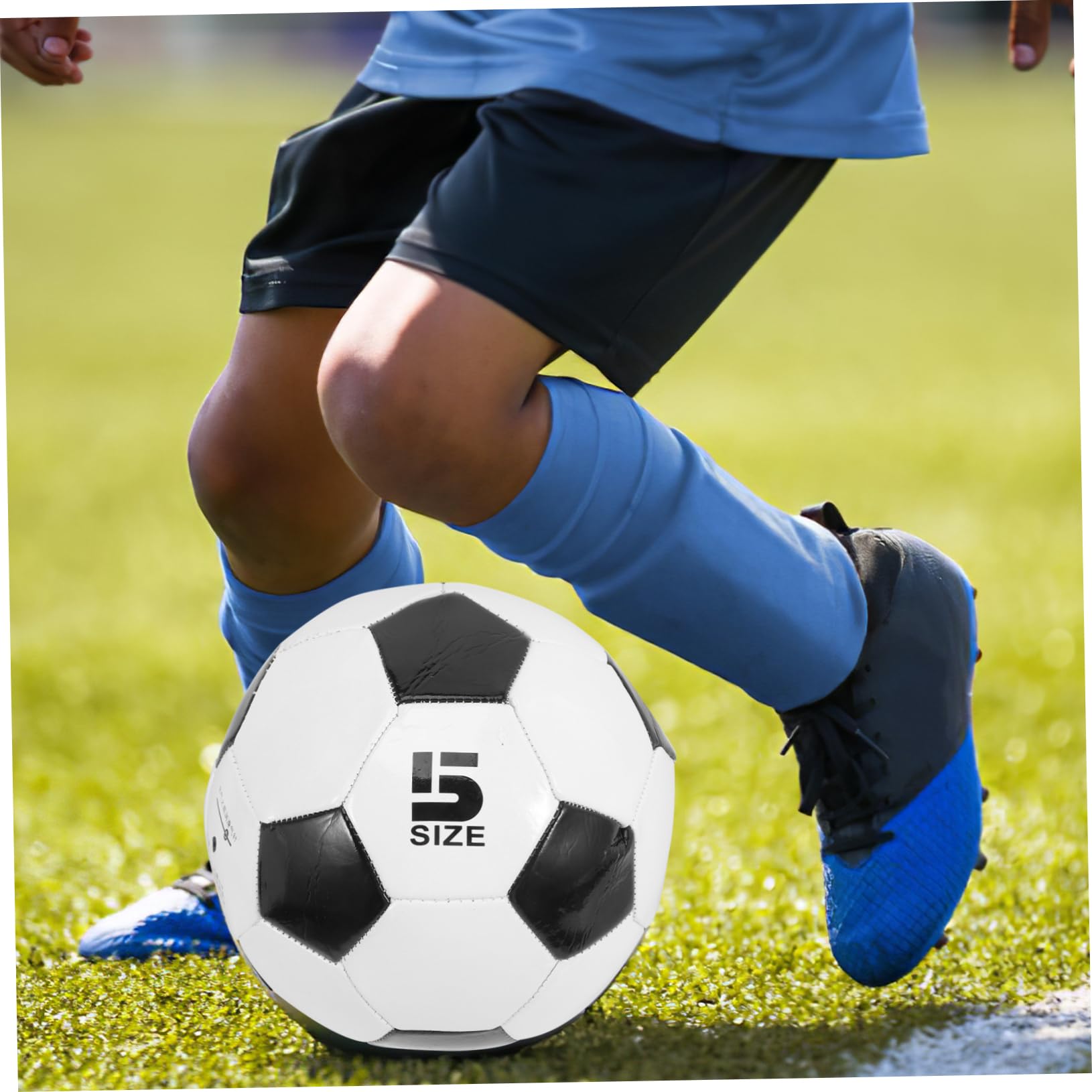 Sosoport Pallone da Calcio PVC Misura 5, Set 6 Pezzi, per Allenamento e Pratica, Alta Elasticità, per Ragazzo Ragazza, per Sport e Gioco
