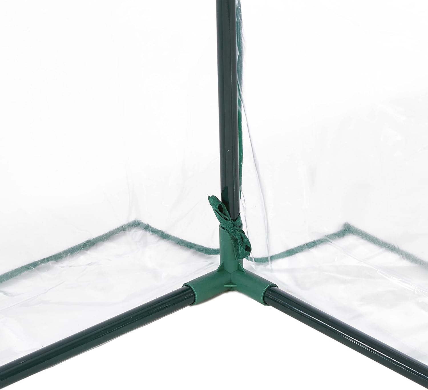 Relaxdays Tomato Greenhouse, PVC Cover, HWD: 170 x 130 x 75 cm, Walk-in Cultivation Room with Door, Transparent/Green, 50% 40% Iron 10% Plastic