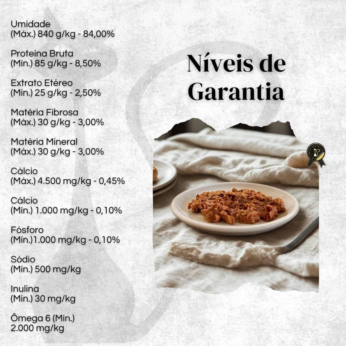 Ração Úmida Origens Sachê Gatos Castrados Frango e Carne 85g 18 Unidades