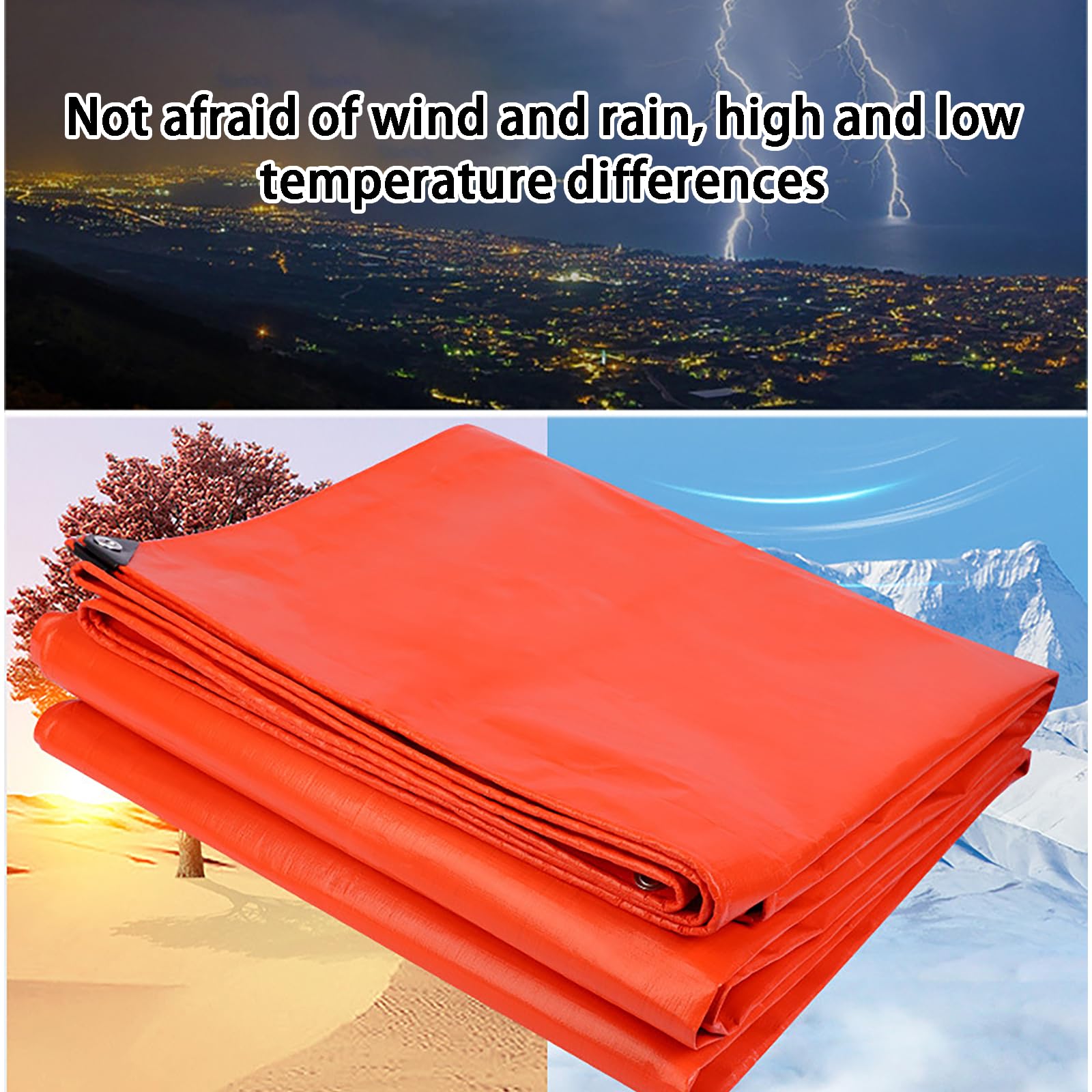 Lona resistente de 140 g/m² y 200 g/m², multiuso, de polietileno, con ojales reforzados, para muebles y caravanas, para camping, 3 x 9 m, 140 g