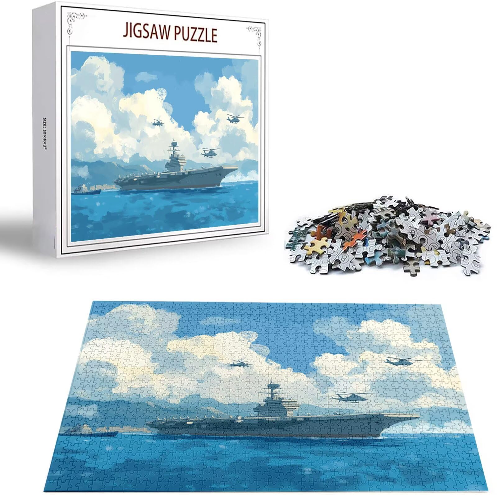 Puzzle 2000 Pezzi, 3 4 5 Anni Puzzle Barca 6 7 8 Anni Giochi Educativi Sostenibili Con Motivi Per Adulti Da Gioco in Legno Di Alta Qualità Jigsaw Oceano per Gioco Familiare, 2026 Regalo Natale H-5450