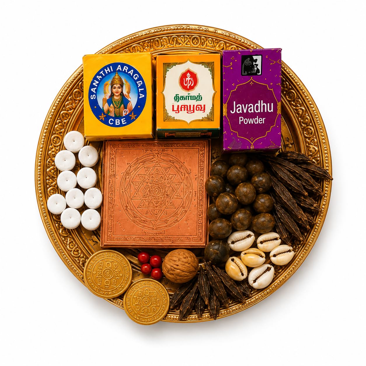 Complete Lakshmi Kubera Pooja Kit for Wealth, Prosperity & Abundance | Premium Puja Samagri Set for Diwali, Varalakshmi Vratham, Dhanteras & Daily Worship-image-41