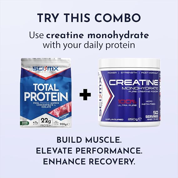 SCI-MX Creatine Monohydrate Powder 250g Ultra Pure Creatine • Unflavoured | Unflavoured Creatine Powder • 100% Creatine Monohydrate • Supports Strength & Power • Easy To Mix • Performance Support