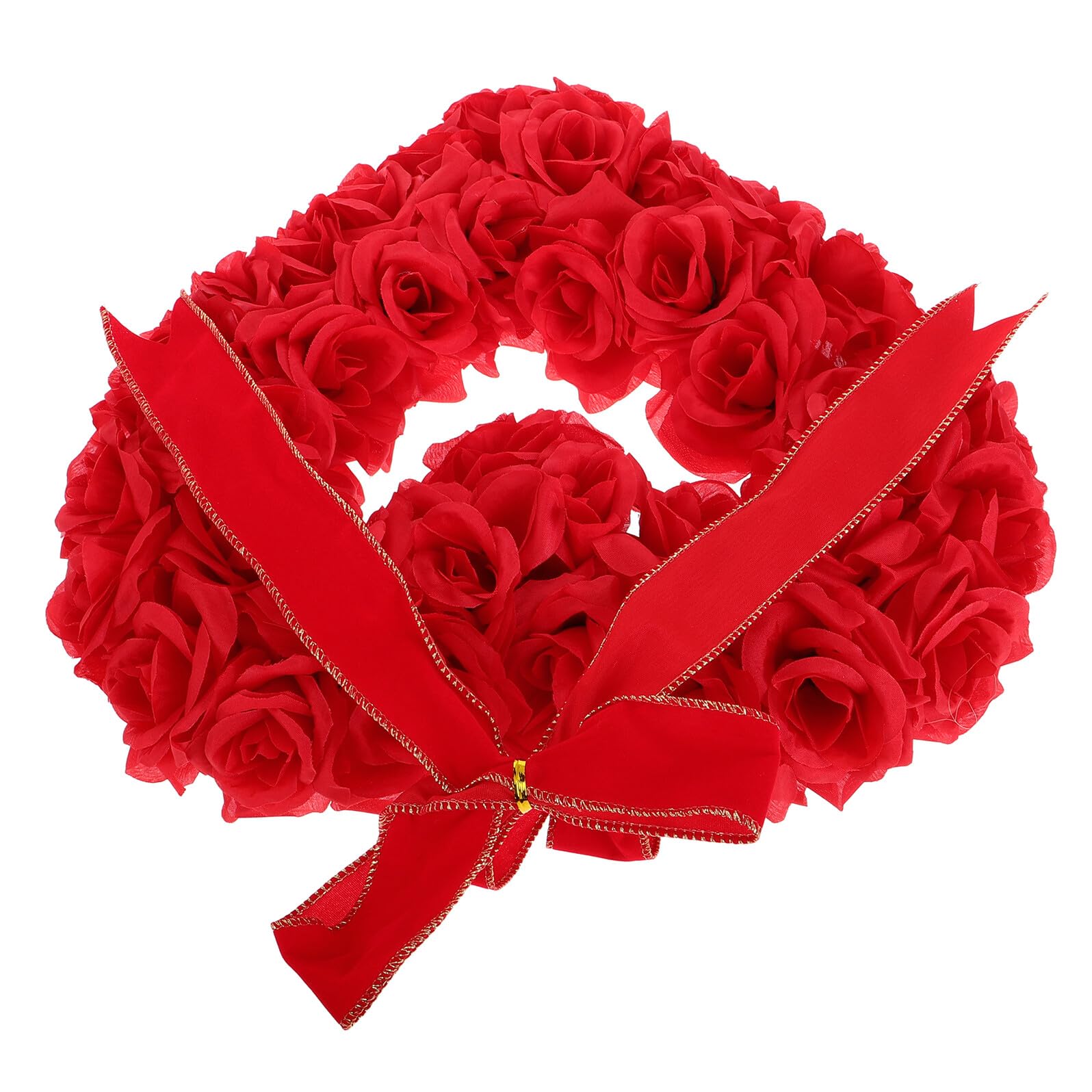 Cadeau de Mariage Idéal : Couronne de Saint-Valentin de Cœur 40 CM en Roses