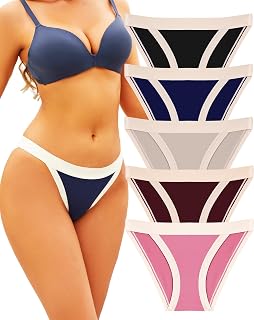 String Bikini Underwear for Women High Cut Breathable Hipster Cheeky Sexy Panties Pack S-XL