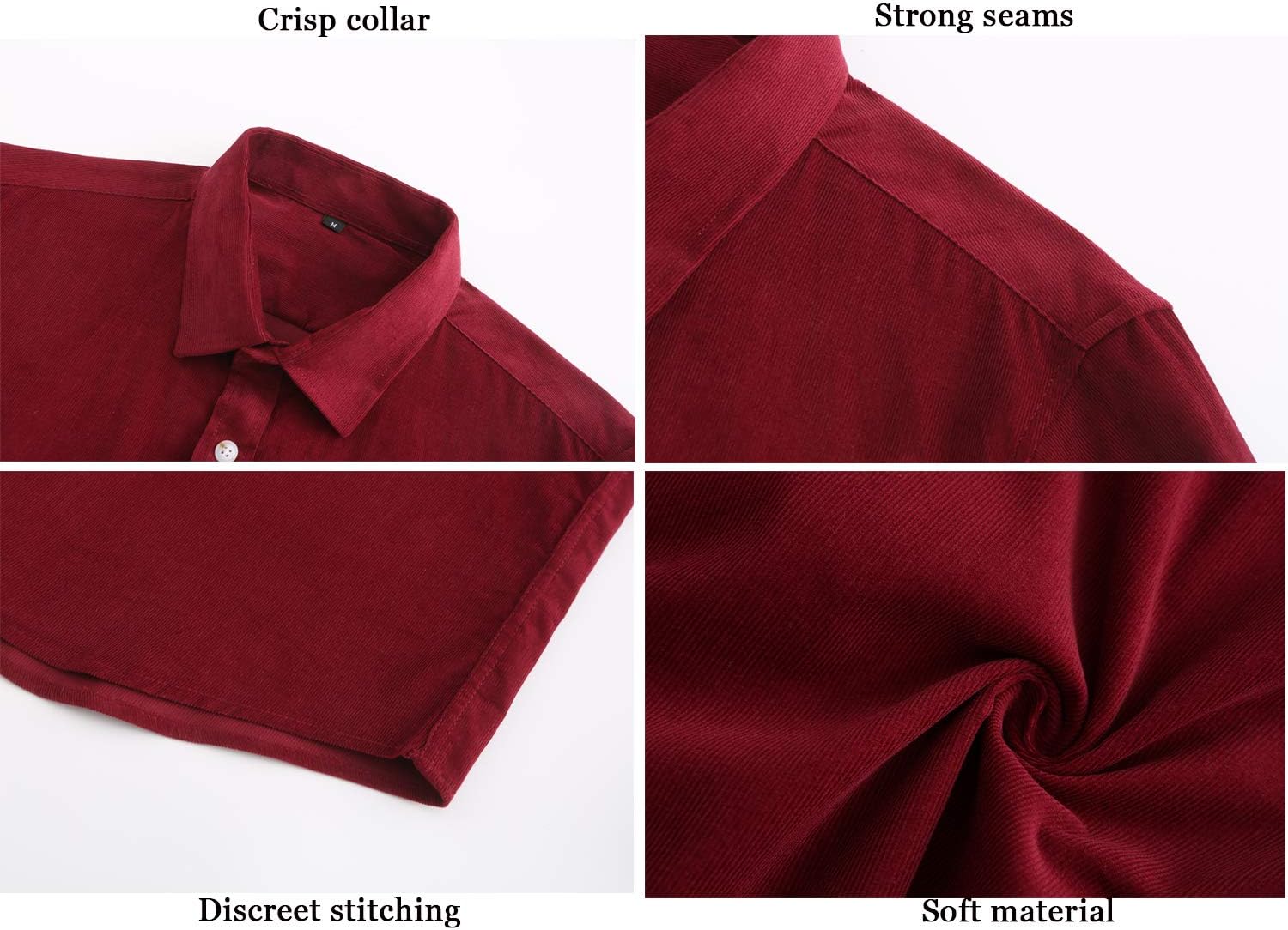 Corduroy Shirts for Men Long Sleeve Camisa de pana para Hombres - Image 3