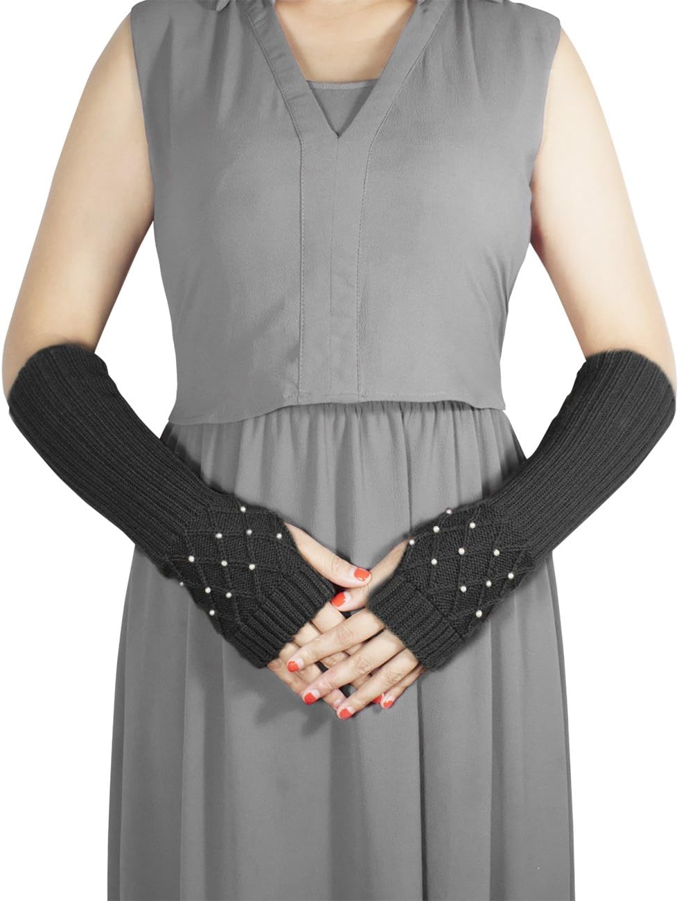 Dahlia Womens Cold Weather Arm Warmers & Fingerless Gloves - Various Styles