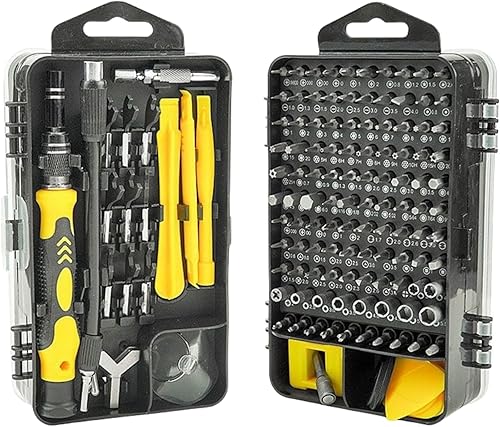 Miniatura 2 de Hanyue 115 in 1 Screwdriver Set Screw Driver Kit Bits Computer Laptop Phone Device Repair Tool Precision Screwdrivers Repair Hand Tools (YELLOW)