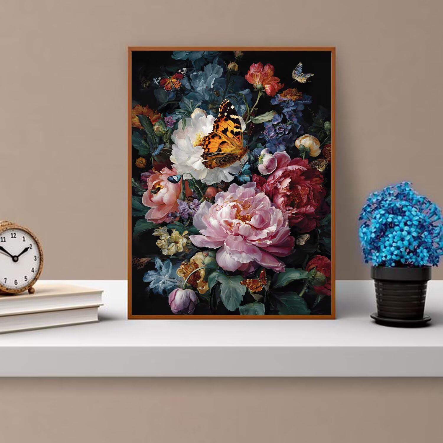 Dipingere con i Numeri Adulti Fiori, farfalla Dipingere con i Numeri Bambini DIY Kit, Set Premium con Pennelli, Decorazione Casa & Creativo Regalo, Attività di Tempo libero 90x120cm z-161
