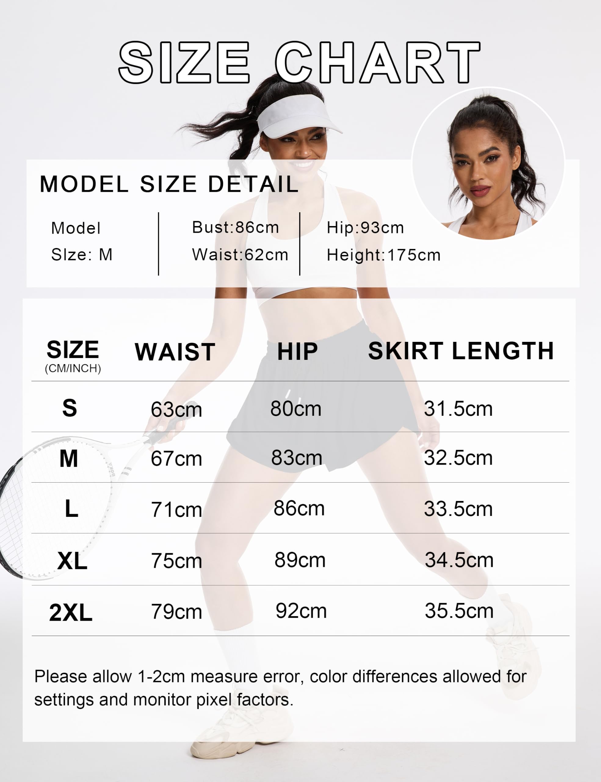 Laufshorts Damen kurz Sportshorts 2 in 1,Tennis Gym Fitness RunningShorts mit 2 Taschen, Damen Schwarze Shorts Workout Sportrock Elastischer Bund, mit Innenfutter