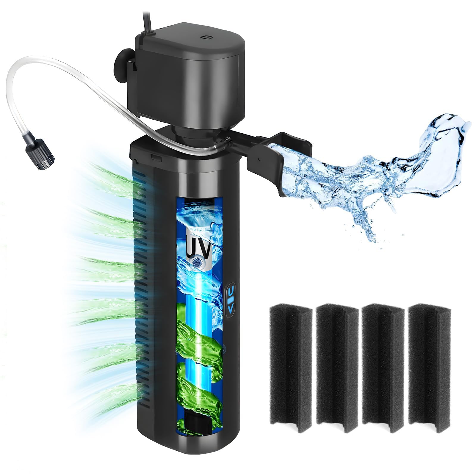 Tararium H8F Aquarium Filter + H8F Filterschwamm*4