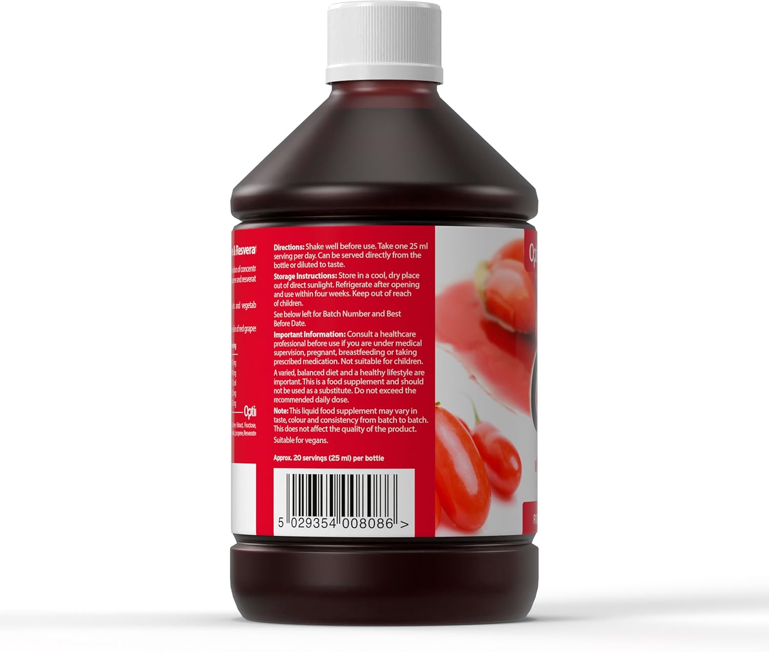 Optima Health Organic Aloe Pura Goji Juice 500Ml