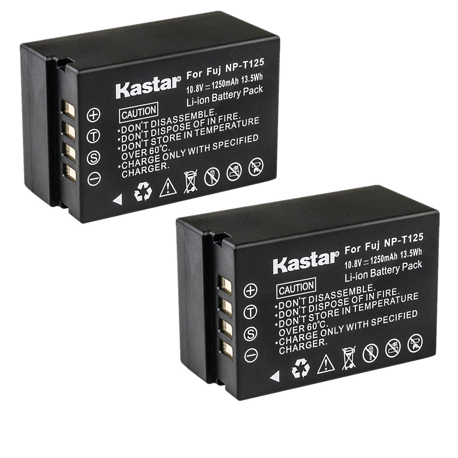 Amazon.com : Kastar Battery 2 Pack for Fujifilm NP-T125 NPT125