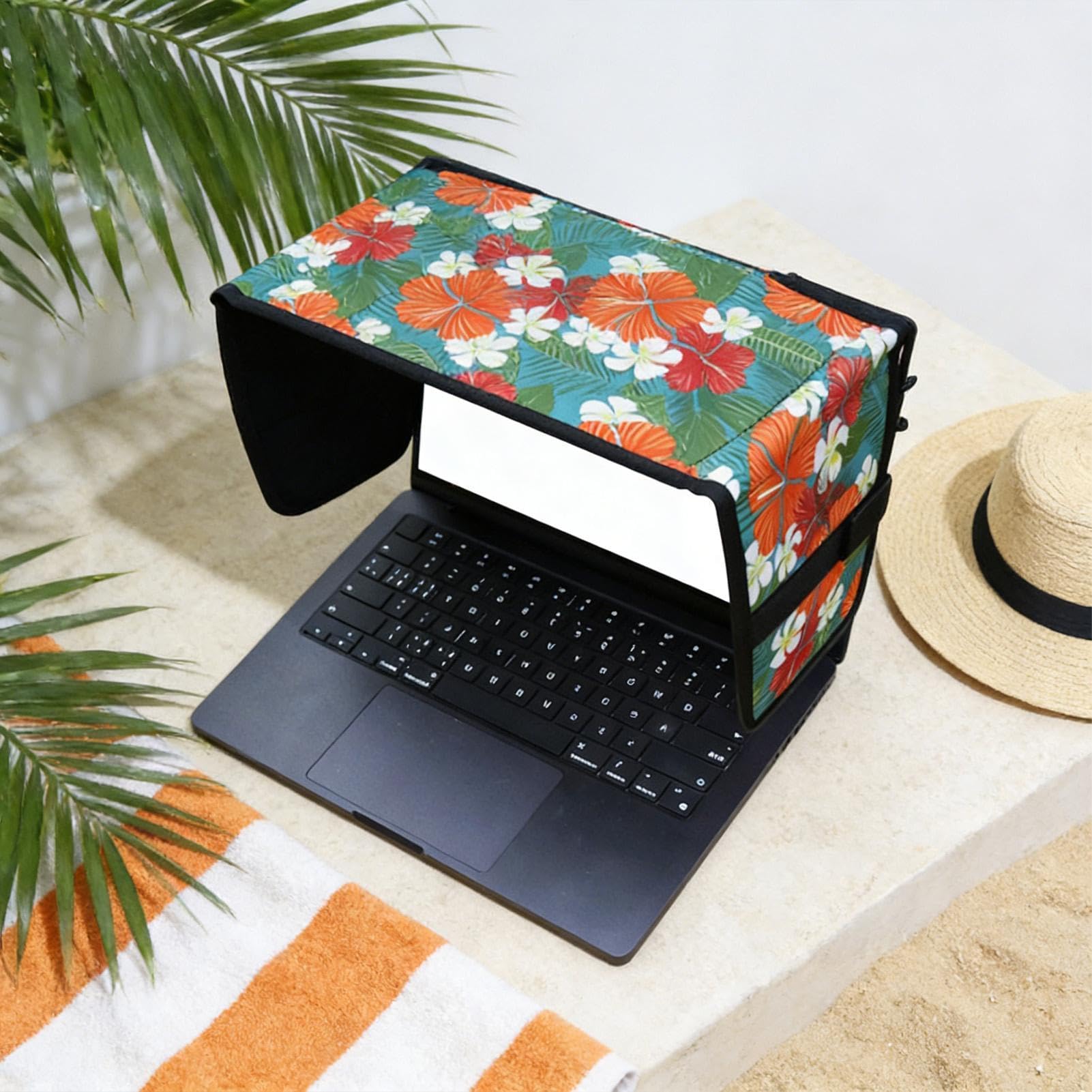 Pantalla antirreflejos para laptop, capucha portátil de protección solar para uso al aire libre, ideal para camping, viajes, hogar, estudiantes y profesionales, accesorio de trabajo resistente al
