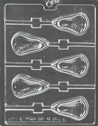 Moldes de chocolate grandes de lacrosse palillo de lacrosse, moldes de caramelo de chocolate, moldes de caramelo de galletas de plástico