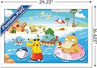 Vista 37 de Trends International Pokémon - Summer Wall Poster, 34L x 22.4W, Gold Framed Version