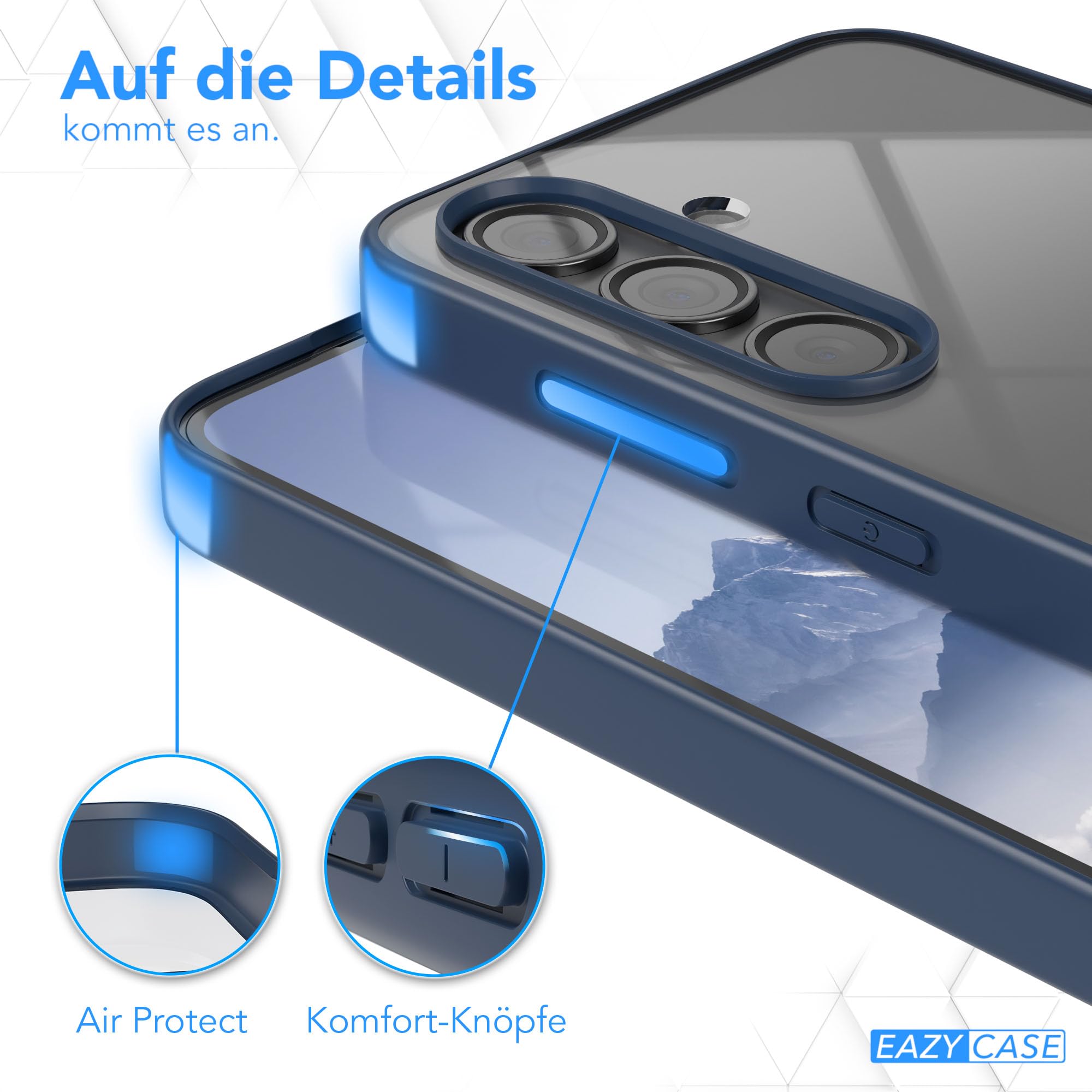 EAZY CASE Hülle Für Galaxy S24 FE – Schlank, Stoßfest, Mit Kameraschutz & Qi-/MagSafe-Ladefunktion